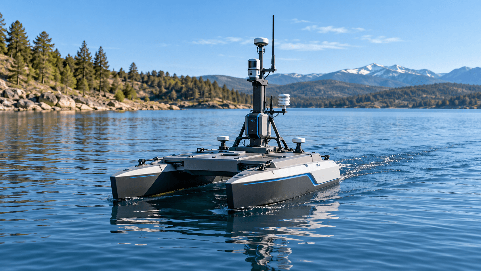 Surface-water USV drone concept for environmental monitoring
